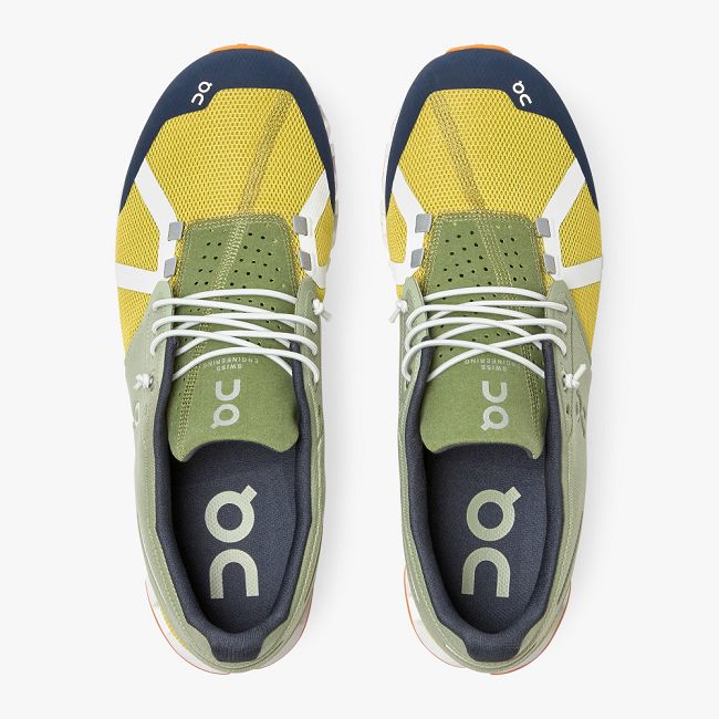 ON Cloud 70 | 30 Mens - Men's Road Running Shoes NZ-35472 Leaf/Mustard